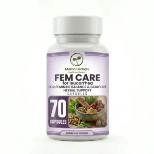Fem Care Capsules (500mg, 70 Capsules)  Natural Support for Leucorrhea and Feminine Balance